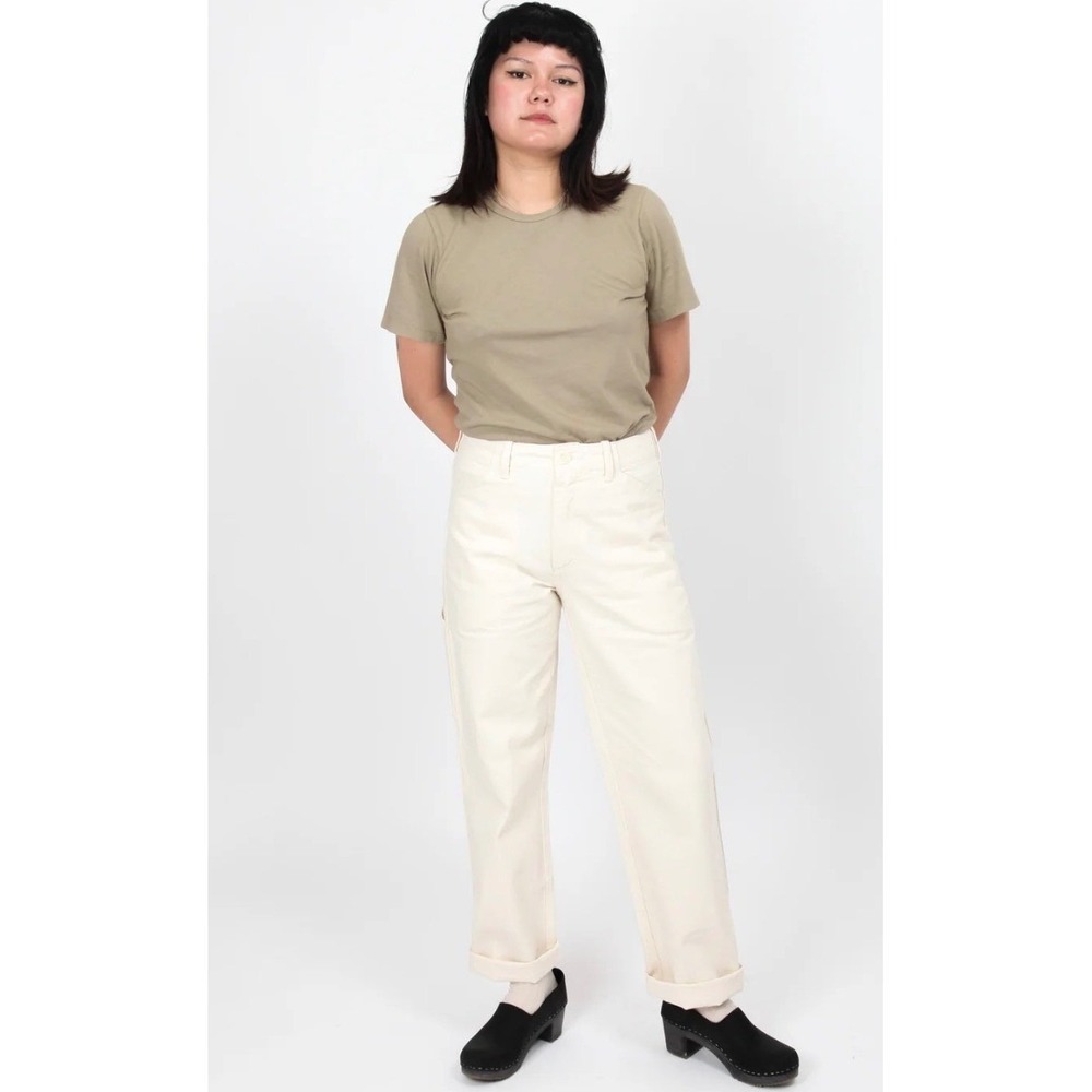 Gravel & Gold | Utility Cotton Twill Painter Pants Natural Size 3/12/14 Unisex
